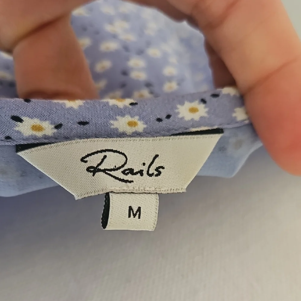 Rails Fridal Sky Blue Daisies Floral Print Midi Dress - Picture 3 of 9